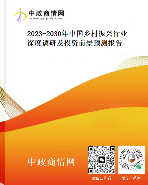 2023-2030年中国乡村振兴行业深度调研及投资前景预测报
