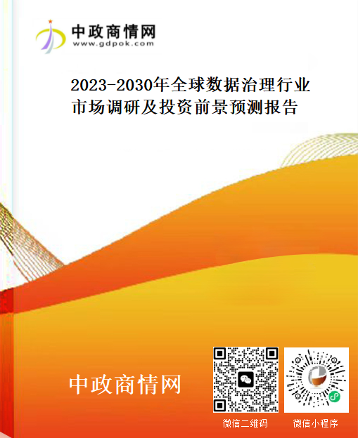 2023-2030年全球数据治理行业市场调研及投资前景预测报