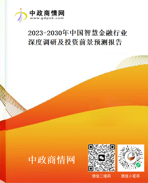 2023-2030年中国智慧金融行业深度调研及投资前景预测报