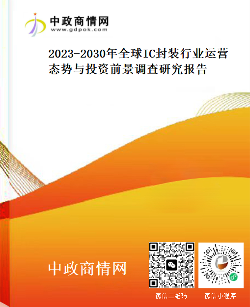 2023-2030年全球IC封装行业运营态势与投资前景调查研