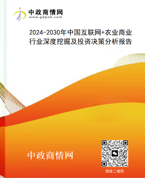 2024-2030年中国互联网+农业商业行业深度挖掘及投资决策分析报告