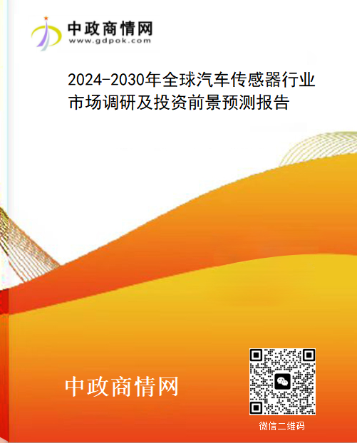 2024-2030年全球汽车传感器行业市场调研及投资前景预测
