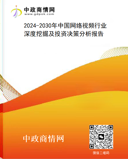 2024-2030年中国网络视频行业深度挖掘及投资决策分析报