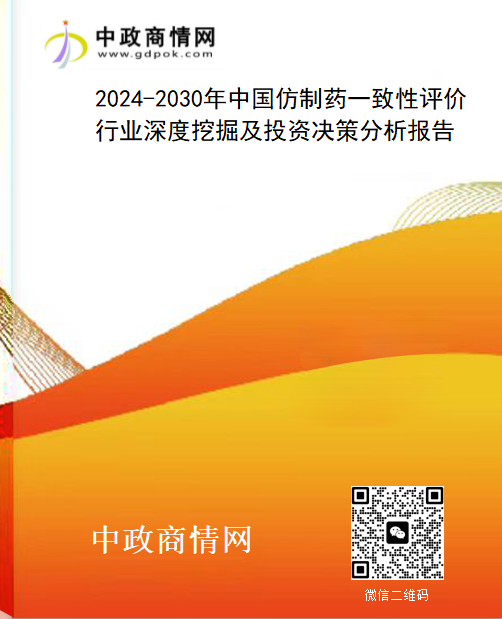2024-2030年中国仿制药一致性评价行业深度挖掘及投资决