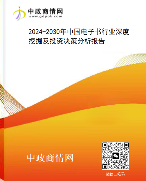 2024-2030年中国电子书行业深度挖掘及投资决策分析报告