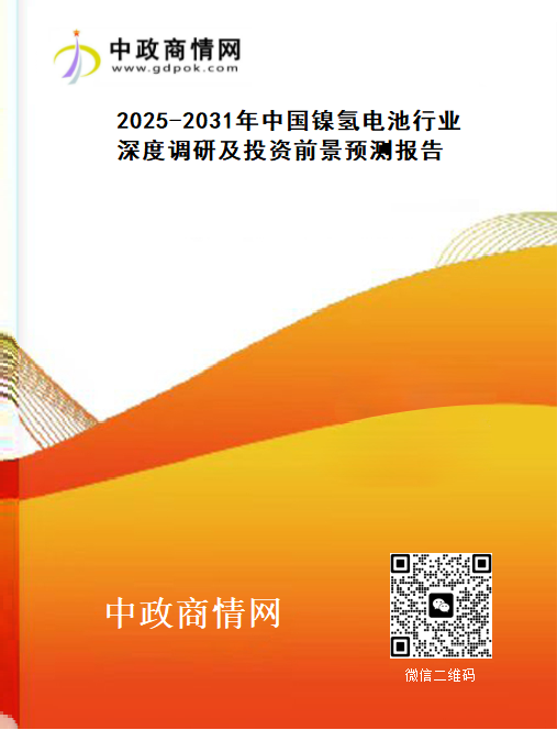 2025-2031年中国镍氢电池行业深度调研及投资前景预测报